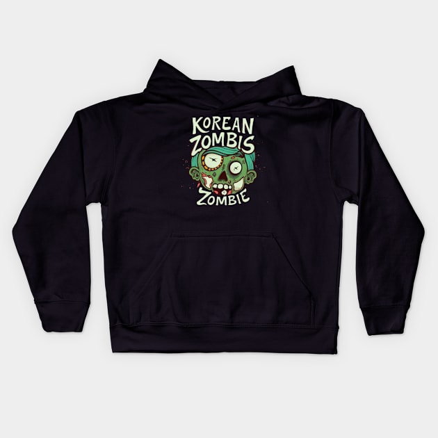 Korean Zombie (5) Kids Hoodie by sabrinasimoss